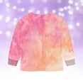 thumbnail image 5 of larppty Kids Toddler Girl Long Sleeve Bow Sweatshirt & Denim Straight Leg Jeans Pants Fall Winter Outfits Set (Hot Pink,2-3 Years), 5 of 6