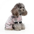 thumbnail image 4 of Dog Warm Jumpsuit, Winter Flannel Dog Pajamas, Dog Cold Weather Coat Outfits, Anti-Shedding Bodysuit for Small Medium Dogs XL(Pink Cat), 4 of 6
