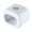 White, variant on dianhelloya Portable Mini Nail Lamp USB Powered Space-saving Design TV-shaped No Black Hand Nail Polish Fast Dry Curing Nail Manicure Machine White