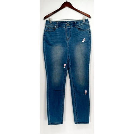 Kelly by Clinton Kelly Jeans Sz 8 5-Pocket Skinny Ankle Length Blue (Best Skinny Jeans Uk)