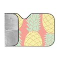 thumbnail image 2 of Car Sun Shade Windshield, Lovely Watercolor Pineapple Automotive Front Window Sun Visor for Cars SUV Trucks-Sunshade Blocks Heat and Sun's UV Rays, Medium Size, 2 of 8