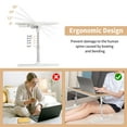 thumbnail image 3 of Romanda Height & Angle Adjustable Bed Desk with Light, 23.6"L X-Large Bed Desk for Laptop and Writing, Laptop Lap Desk with Storage Drawer and Bookstand, Bed Table Tray for Eating and Laptop, Wood, 3 of 7