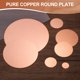 thumbnail image 4 of Uxcell 5 Pcs Placa Redonda de Cobre, Hojas de Cobre Puro de 100mm (3.94") Diámetro, Placas de Cobre T2 de 1mm para Manualidades, Bricolaje, Reparaciones Eléctricas, Uso Industrial, 4 of 6