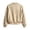 Khaki, variant on Xijirk Women Polka Dot Bomber Jacket Zip Up Long Sleeve Ribbed Trim Coat for Spring Fall Daily Wear