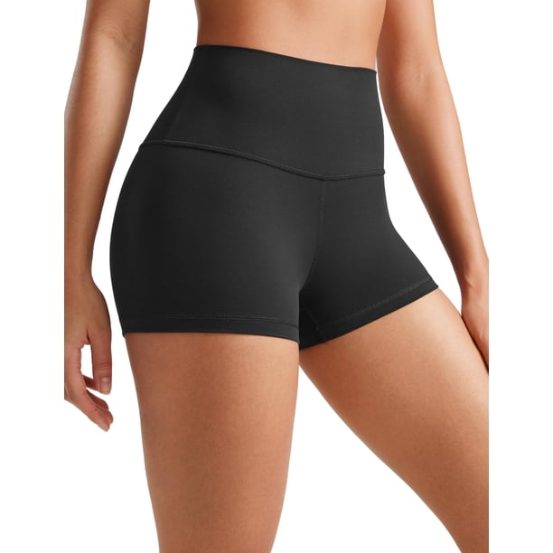 Shorts CRZ YOGA Butterluxe Cintura Alta 2.5 cm Negro L
