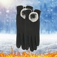 thumbnail image 2 of Women's Gloves Mittens Gloves Women'S Hot Elastic Light Slim And Warm Gloves Wool Ball Closure Touching Screen Gloves, Women's Accessories Gloves Mittens, 2 of 4