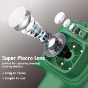 Gofunly Green Microscope Camera for Kids Gifts Toys- Handheld Pocket Microscopes with 2.4 Screen and Autofocus,Mini Digital Educational Science Kit for Christmas Birthday
