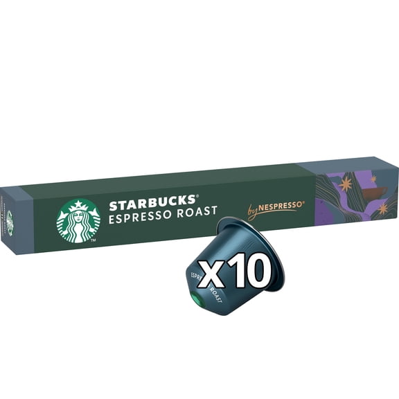 Starbucks by Nespresso Espresso Roast Coffee Pods x10 57g Imported from Britain
