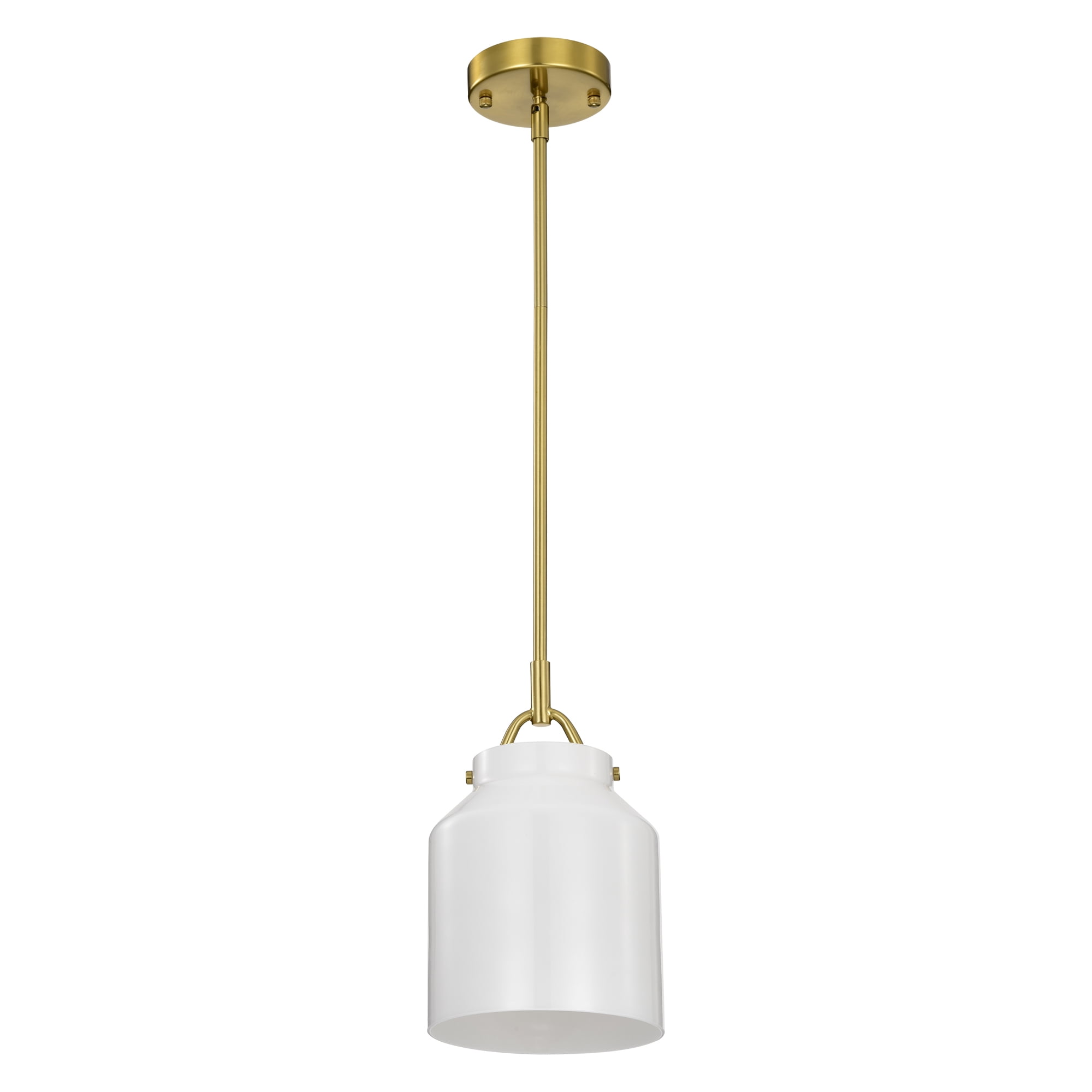 Magno 7.1 in. 1-Light Indoor Brass Finish Pendant Light