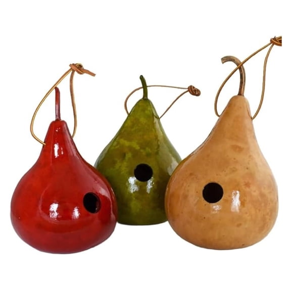 Gourd Wren House - Small - Set of 3 - Lovers Gift