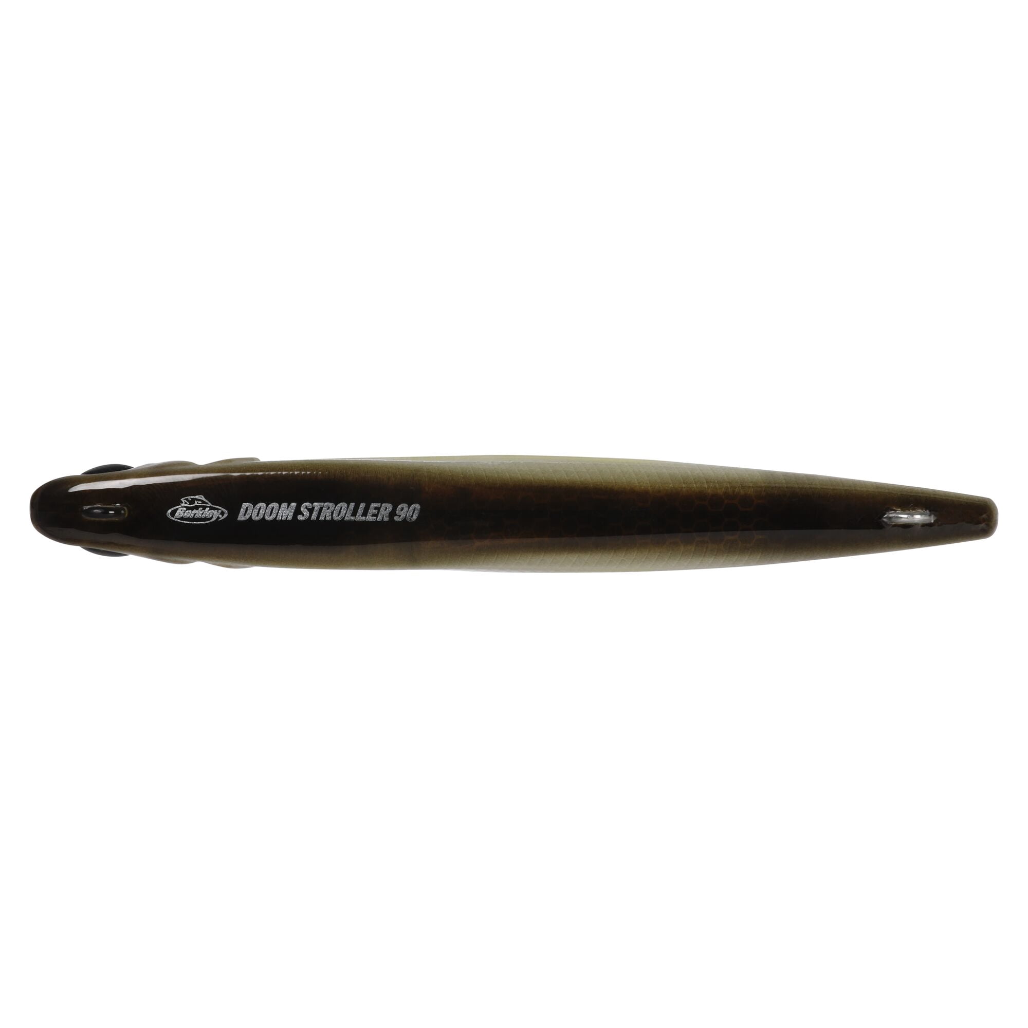 Berkley Doom Stroller Fishing Lure, 3.5 in, Stealth Shad (1-count)