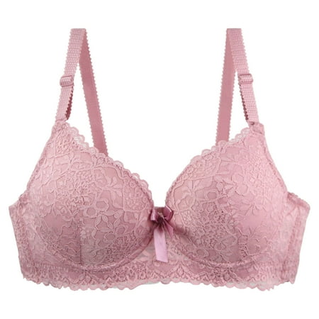 Sheghy Sports Bras for Women Women Lingerie Set Sexy Lace Sling Bra Summer Thin Lingerie Underwear Womens Plus Size Clearance $5 Pink L
