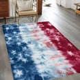 thumbnail image 2 of Hallway Runner Rugs 2.7x5 Ft, Blue White Red Non Slip Area Rugs for Kitchen Bedroom Entryway, Tie-dye American Flag Star Abstract Washable Carpet Runner Rug Floor Mats for Bedroom Home Decor, 2 of 8