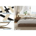 thumbnail image 4 of YUSAZENS Full Size Wood Platform Bed Frame,Wooden Bed Frame Without Headboard, Wood Slat Support, Easy Assembly,No Box Spring Needed, 4 of 7