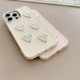 thumbnail image 4 of Handmade 3D Pleated Love Heart Plated Silver Solid Color Soft  for iPhone Case (Black,iPhone 12 Pro Max), 4 of 6