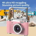 thumbnail image 3 of 4K Digital Camera for Photography Auto Focus, 48MP Vlogging Camera, 2.4inch Flip Screen Compact Travel Camera with 8X Zoom Anti-Shake, Portable Small Gift, 3 of 9