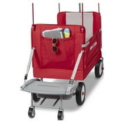 Radio Flyer, 3-in-1 Tailgater Wagon with UV Canopy, Folding Wagon, Red