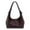 Coffee, variant on Women Retro Casual Armpit Handbag PU Leather Girls Outdoor Daily Bag (Brown)