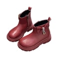 thumbnail image 4 of Tkrady Kids Boots Spring Summer New Lightweight Durable Cute Sparkly Fashion Zipper Girls Ankle Boots, Sizes 3-12 Years, 4 of 7