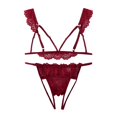 thumbnail image 1 of Gibobby Lencería mujer erótica Lencería sexy para mujer, diseño de mujer con juego de lencería sexy(Rojo, M), 1 of 4