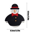 thumbnail image 3 of Nmdmisc Mini Santa Claus Ornaments,Christmas Tree Pendant Wooden Smiling Hanging Pendant with Rope Handmade Cute Xmas Decoration for Party,Gift,Holiday Keepsake,Stocking Stuffer (Snowman), 3 of 6