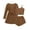 Brown, variant on Pajamas for Women Set 3 Piece Lounge Set Soft Pajama Sets Waffle Knit Tank Top and Shorts Cardigan with Pockets