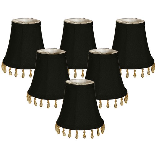 Royal Designs 5'' Silk Bell Candelabra Shade (Set of 6)