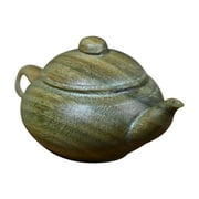 Wood Carving Decor Carved Teapot Decoration Adorn Wooden Craft Figurine Adornment Home Office