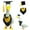Graduation (A), variant on Meottam Porch Goose Outfits with Wings for Goose 23"/ 17'', Garden Goose Statue Clothes Animal Outfits for Outdoor Patio Yard Lawn Art Decor (Bee)