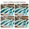 thumbnail image 7 of ODIKA 8'x10' Ultra-Soft Area Rug, Bathroom Nautical Compass Wave Border Decorative Ocean Funky None Washable, Bare feet friendly, Silk-Touch for Bedroom, Under Sectional, 7 of 7