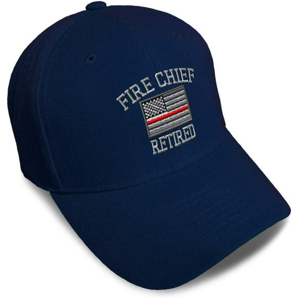 shiyou-Baseball Cap Firefighter Chief Retired Embroidery Dad Hats for Men & Women