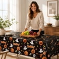 thumbnail image 4 of TanSiDing Halloween Disposable Tablecloth Plastic Rectangular Cover for Party Dining Table Decoration, Waterproof Table Protector for Indoor Outdoor Picnic Feast, 4 of 7