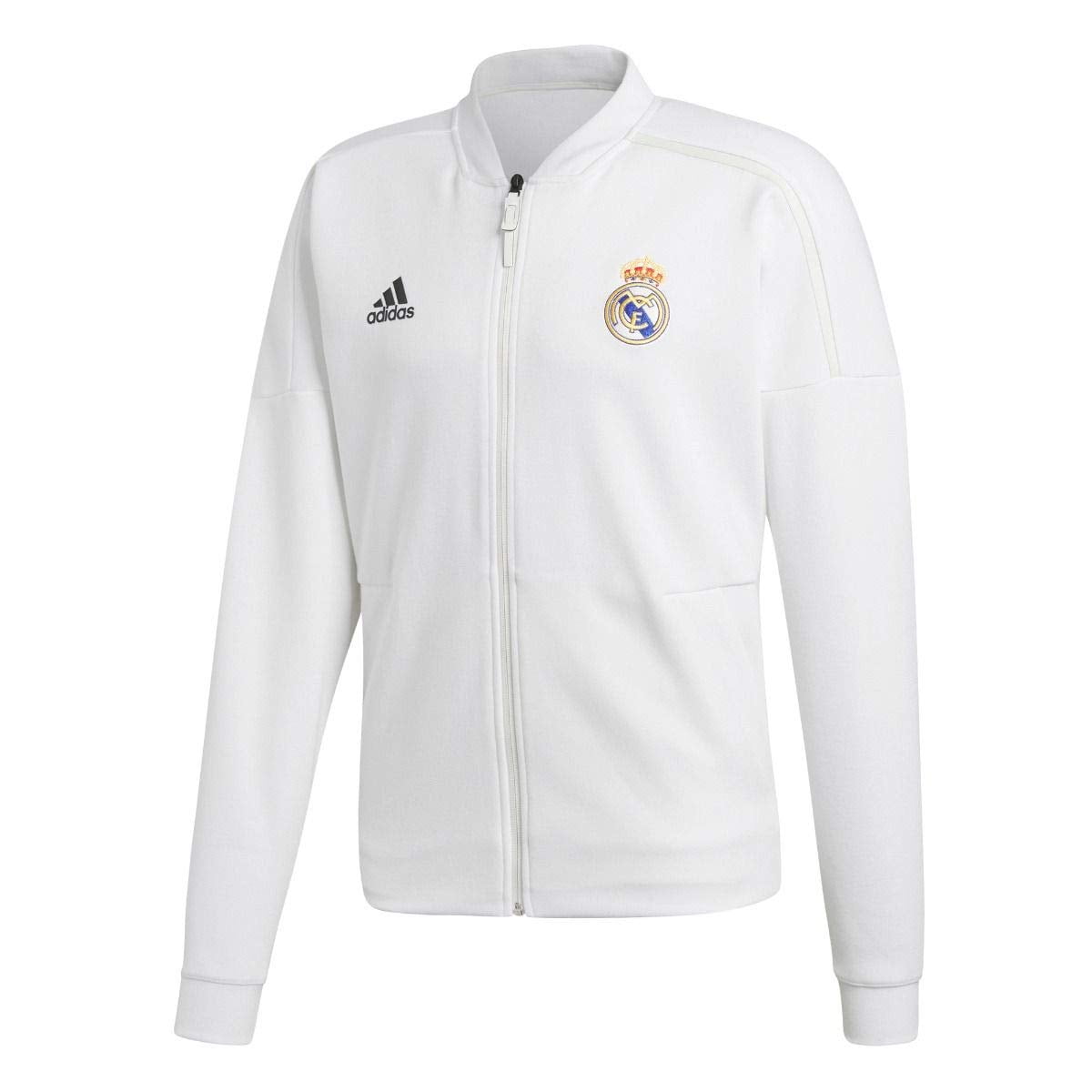 adidas Men's Real Madrid 3-Stripes Track Jacket (X-Large) Core