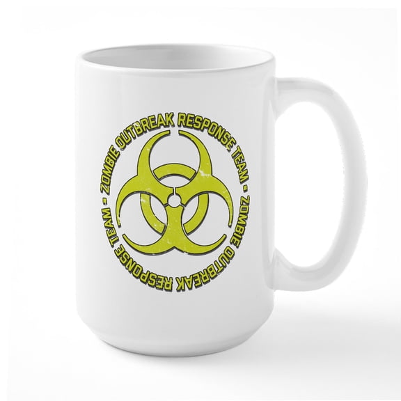 CafePress - Zombie Outbreak Response Team Mugs - 15 oz Ceramic Large White Novelty Mug