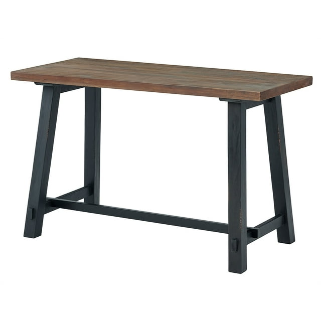 Alaterre Furniture Adam 48 Inch Wide Solid Wood Desk with Black Legs