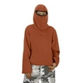 thumbnail image 2 of WOYY Teen Boys Hoodie Solid Soft Pullover Ninja Hooded Sweatshirt, Sizes 13-14, 2 of 8