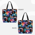 thumbnail image 3 of Kll Tropical Palm Leaves Pattern Aesthetic Tote Bag For Women Beach Bag Shopping Bags Shoulder Bag Reusable Grocery Bags, 3 of 8