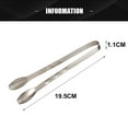 thumbnail image 2 of Ice tongs, 2pcs Small Tongs Stainless Steel Grabbing Ice Easy, for Ice Bucket Ice Sugar Cubes Coffee Bar Food Servingsilvery, 2 of 4