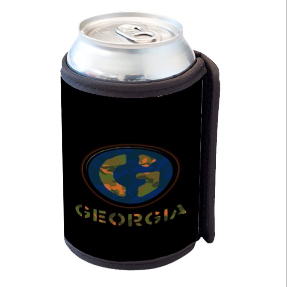 KuzmarK Insulated Drink Can Cooler Hugger - Georgia Camouflage
