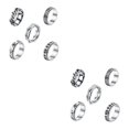 thumbnail image 3 of Jumpingount Anillos giratorios de acero inoxidable de 5 uds., anillos de ansiedad resistentes al desgaste, anillos de luna y estrella a prueba de herrumbre, Type1 NO1 Jumpingount  CBP587118, 3 of 5