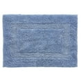thumbnail image 6 of Better Trends 17" x 24" Premium Bathroom Rug Mat, 100% Cotton, Extra Soft Tufted Door Mat, Water Absorbent & Reversible Bath Mat (Dark Blue) Lux Collection, 6 of 6