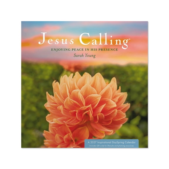 2027 Jesus Calling Mini Hanging Wall Calendar 7x7 January-December Gridded