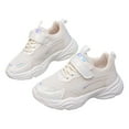 thumbnail image 4 of Zanarzt Little Girls Summer Sneakers Toddler Shoes Boys Girls Barefoot Shoes Kids Breathable Sneakers Slip on Toddler Sneakers White,US 1.5, 4 of 9