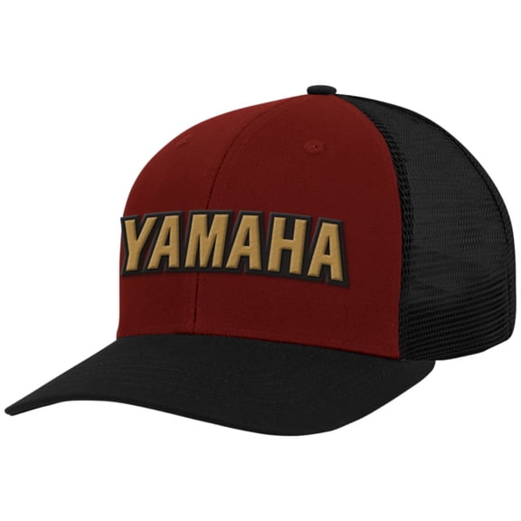Licensed Logo Curved Bill Snapback Hat Red/Black/Gold