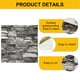 thumbnail image 3 of Paneles de pared 3D despegar y pegar, 30 piezas de papel pintado de ladrillo de espuma para dormitorio, panel de pared de piedra sintética, papel pintado autoadhesivo (ladrillo gris) Unique Bargains paneles de pared 3d, 3 of 7