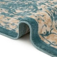 thumbnail image 7 of Unique Loom Oslo Collection Area Rug - Christianshavn (5' 1" x 8' Rectangle Teal/Ivory), 7 of 7