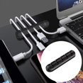 thumbnail image 3 of Organizador de cables Cola enrollador flexible cable de carga USB para alimentación de coche 5 solt negro, 3 of 8