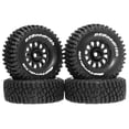 thumbnail image 4 of 4 Pcs RC Car Tires RC Wheels and Tires 1/14 1/16 Scale Universal Wheel Hubs Upgrade Alloy Material Fits RC Truck Models, 4 of 9