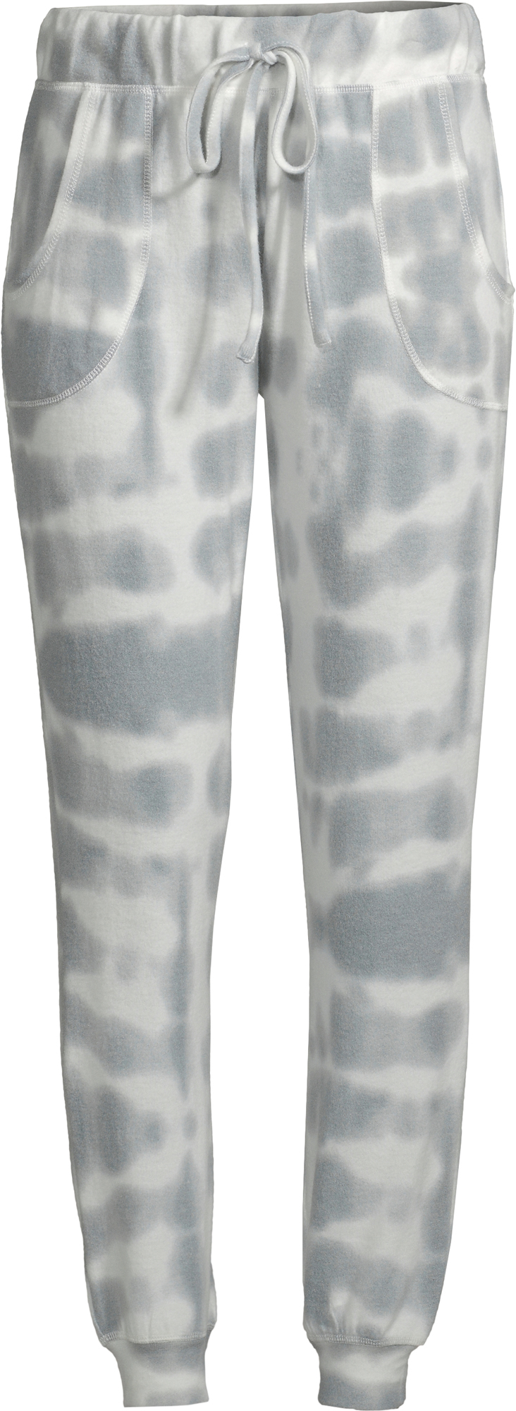 Como Blu Women's Athleisure Tie Dye Hacci Joggers with Pockets - image 2 of 6