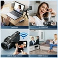 thumbnail image 6 of NBD 4K Video Camera Camcorder 3.0" IPS Vlogging Camera 48MP Digital Video Camera with 32GB SD Card, 6 of 9